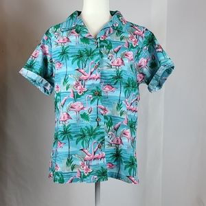 Benny's Tropical Flamingo Shirt